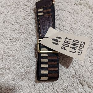 Portland Leather Goods - Modern Black - adjustable Fabric Strap - new